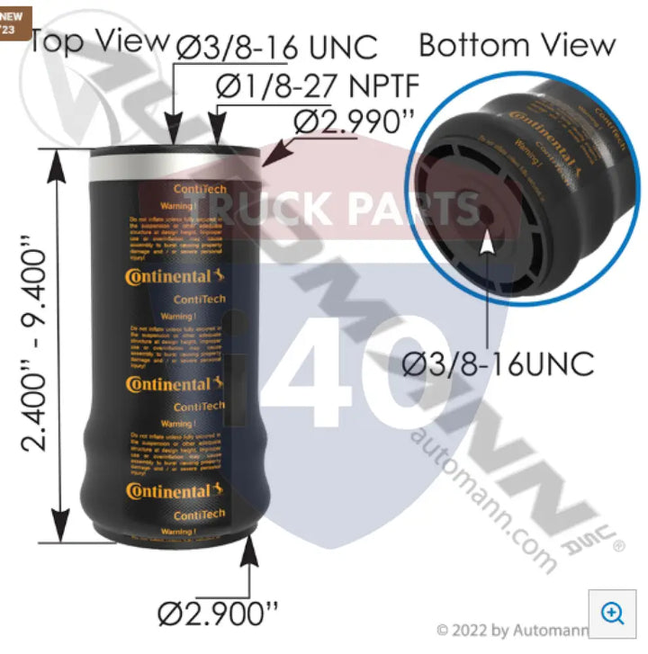 W02T037100 Continental Air Spring Cabin For Firestone - Continental Air Spring Cabin