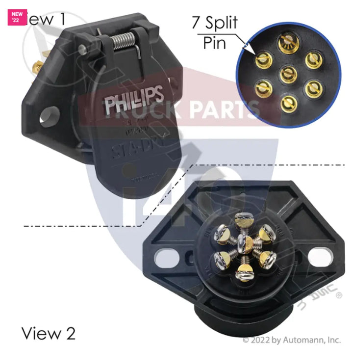 670P-74 Socket 7 Pin Ring Terminal STA-DRY For Tectran - 7-Way Sockets (J560)
