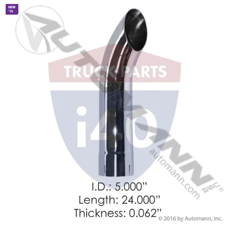 Automann 562.U5524C Chrome Stack 24in Length 5in ID - Chrome Stack 24in Length 5in ID