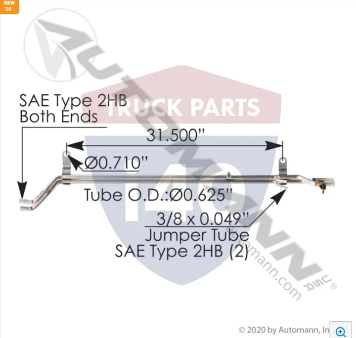 A0429343002 Tube Heater Manifold Assy For Freightliner - Heater