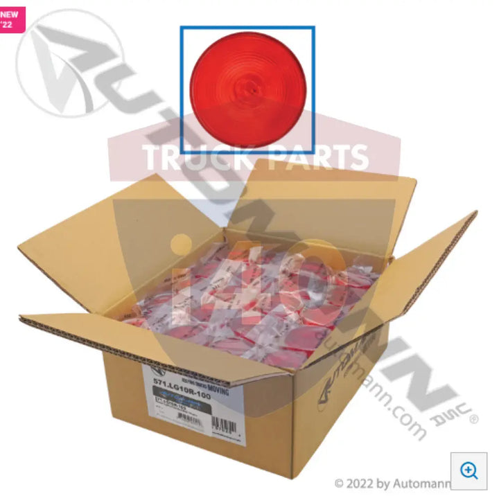 10202R3 Marker Light 2-1/2in Red Bulk 100-pcs For Trucklite - Marker Light 2-1/2in Red Bulk 100-pcs