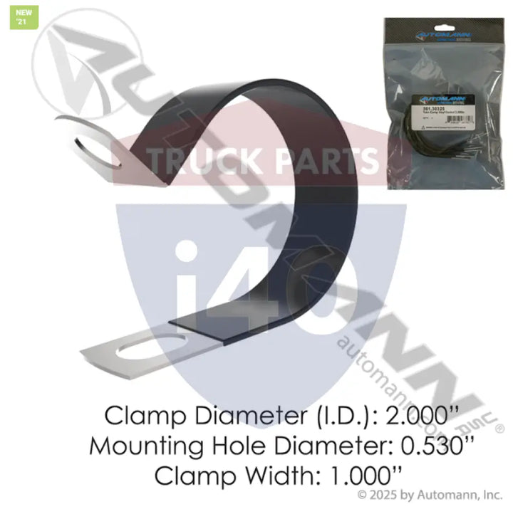 Automann 561.30325 Tube Clamp Vinyl Coated 2.000in - Vinyl Coated