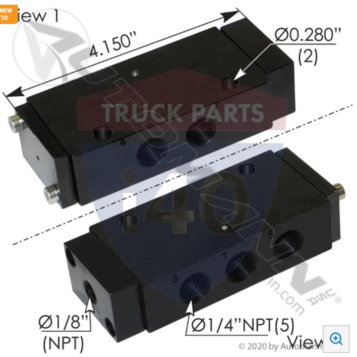 2500200103 Air Pilot Valve 4 Way For Alkon - Pilot Valves