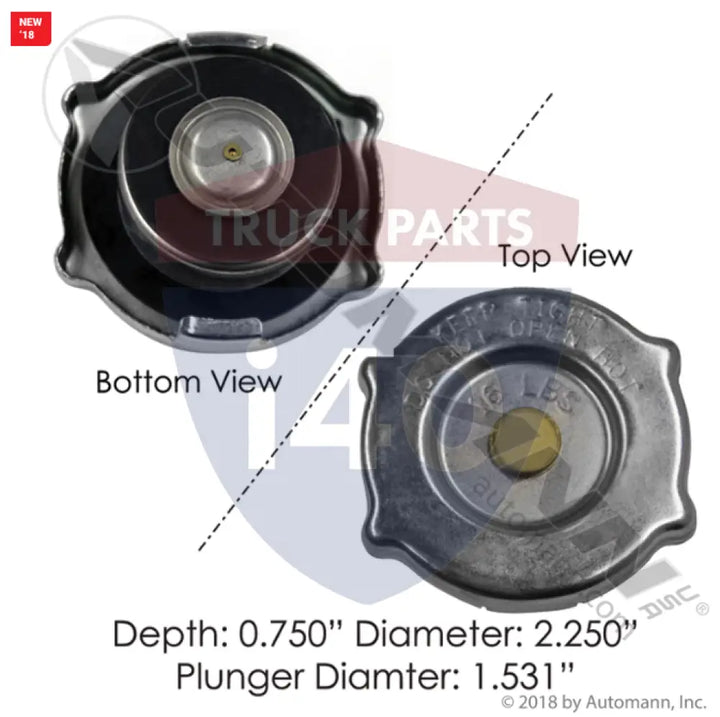 STNAFA2727 Radiator Cap 16LB For Freightliner - Coolant Caps