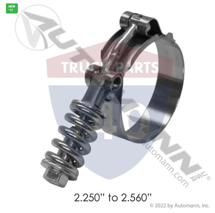 561.230225 HD T-Bolt Clamp 2.25in to 2.56in - Spring Loaded T-Bolt Clamps - Heavy Duty