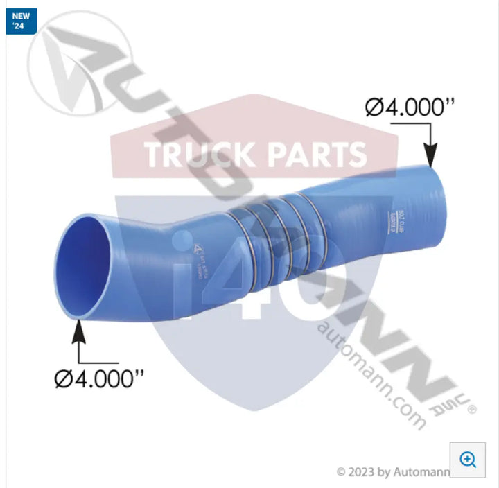 Automann 561.59108 Coolant Hump Hose Cold SIde - Kenworth