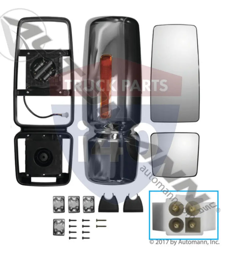 2506234C92 Mirror Head RH Chrome For International - Mirror Head RH Chrome International