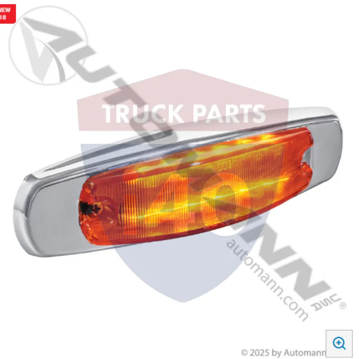 2673A Marker Light LED SS Bezel Amber For 2673A - Marker Light LED SS Bezel Amber