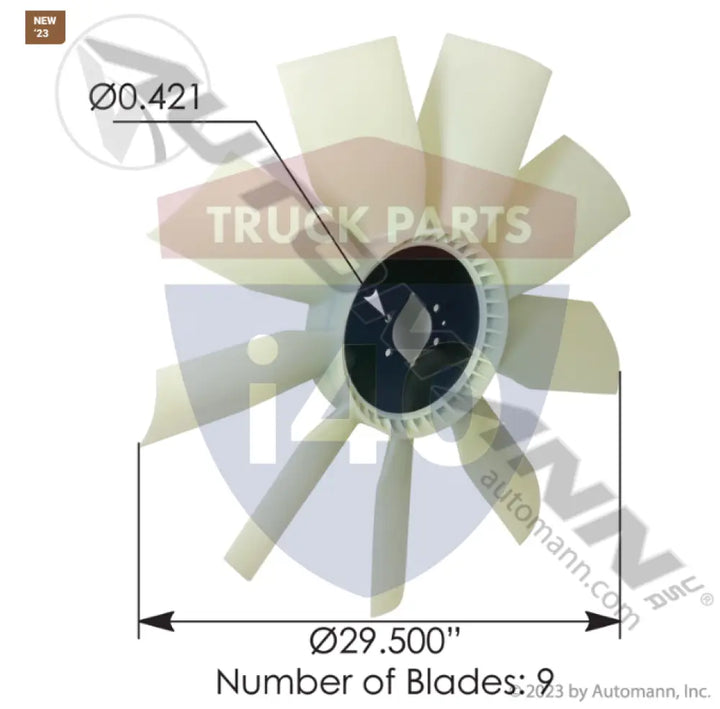 985762252-M Fan Blade Freightliner For Horton - Fan Blades