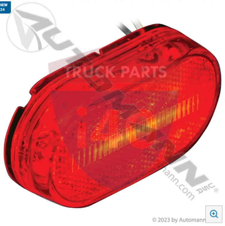 Automann 571.LD262R4 Marker Light LED 2in 4in Oval Red - Marker Light LED 2in X 4in Oval Red