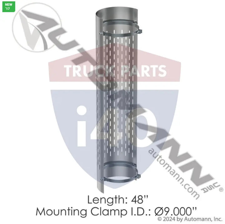 MG948VS Heat Shield 9in Vertical Slots For Grand Rock - Heat Shield 9in Vertical Slots