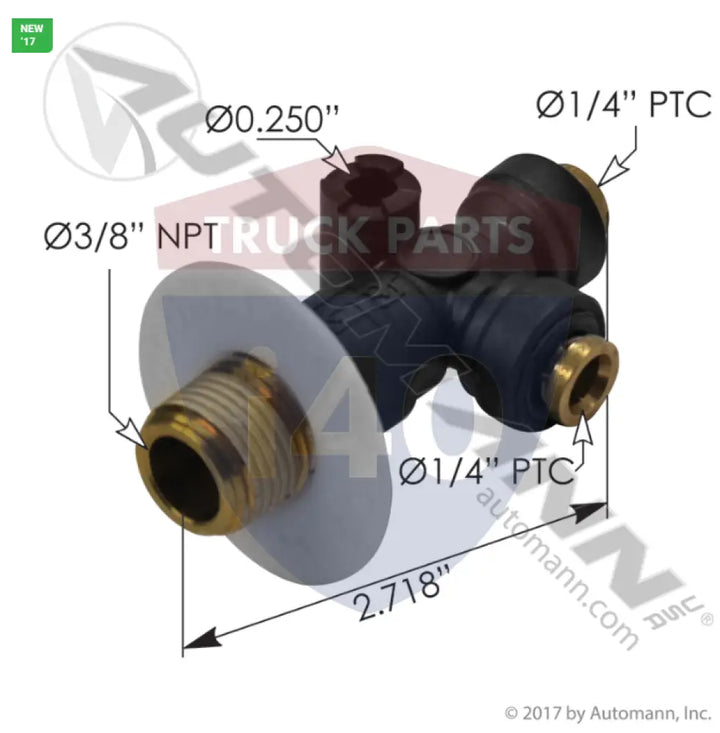 IMI 170.DC4474 Double Check Valve 3/8in NPT 1/4in PLC - Check Valves