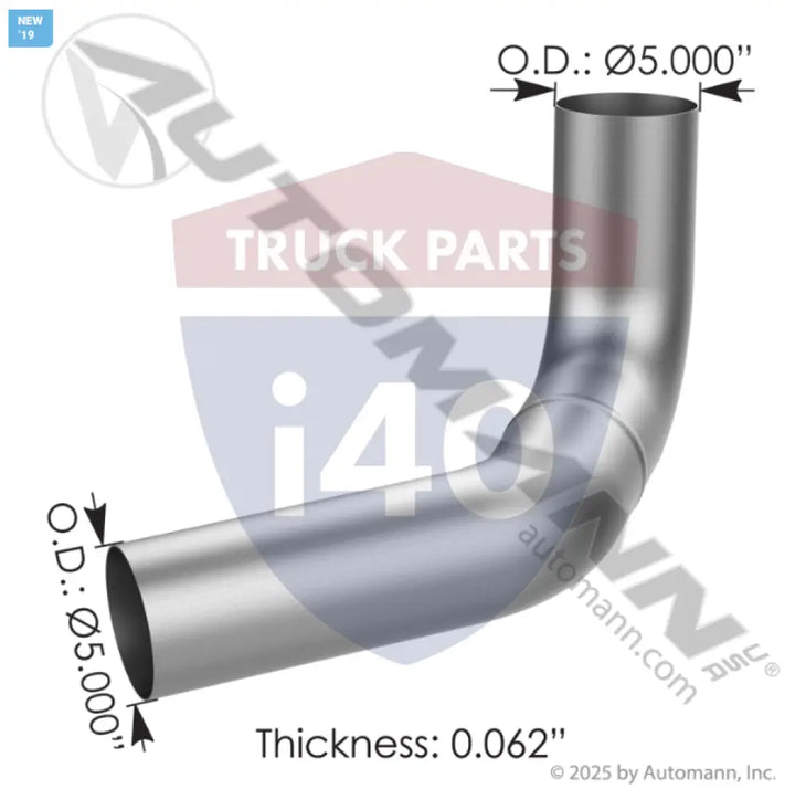 4ME41125M Exhaust Pipe ALZ For Mack - Exhaust Pipe ALZ Mack