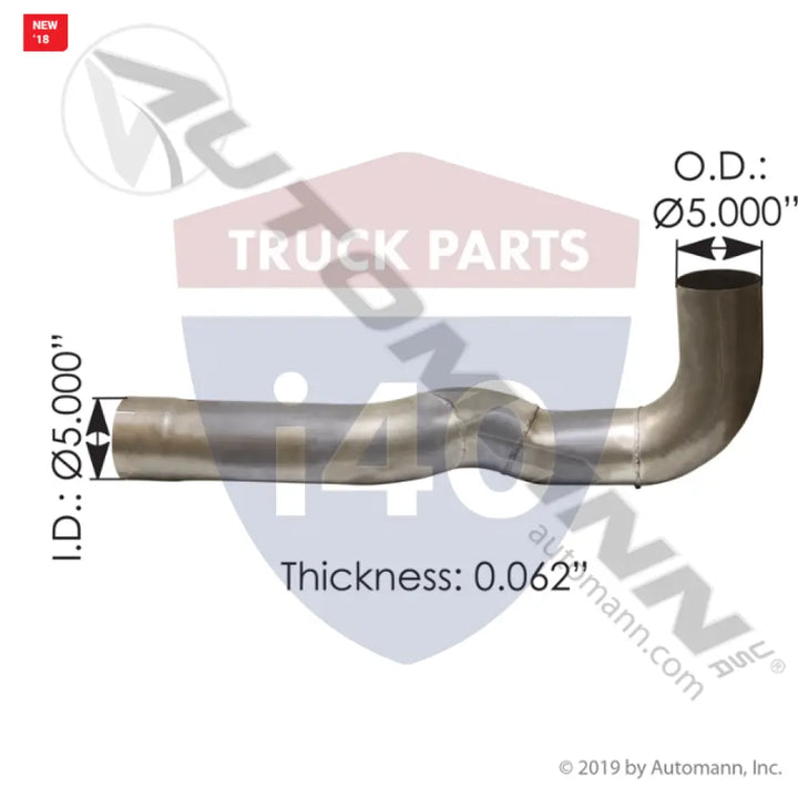 Automann 562.U7515501A Exhaust Elbow ALZ Peterbilt - Exhaust Elbow ALZ Peterbilt