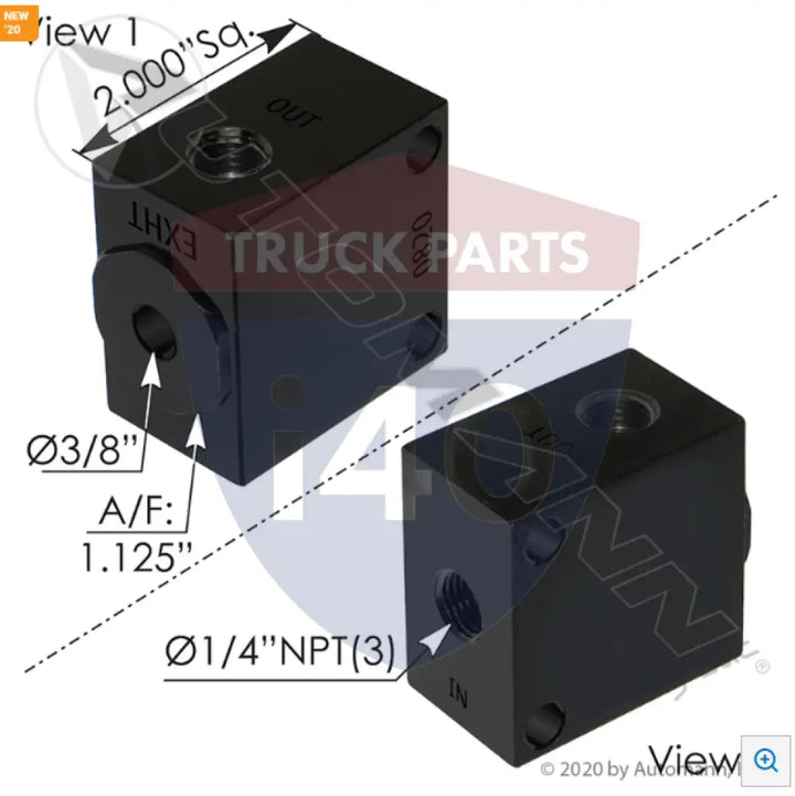 Automann 170.QR1401A Quick Release Valve 1/4in NPT - Quick Release Valves