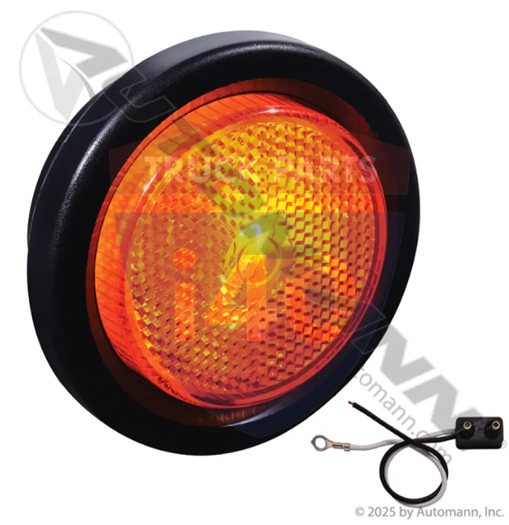 Automann 571.LG11A-K Marker Light Kit 2-1/2in Reflex Amber - Marker Light Kit 2-1/2in Reflex Amber