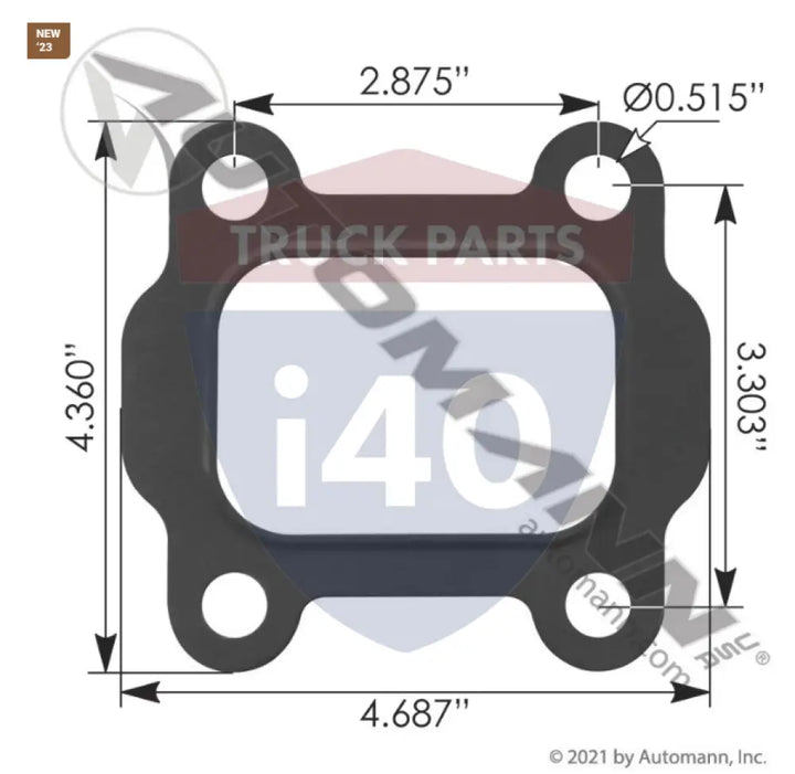 3102314 Turbo Mounting Gasket Cummins ISX 15.0L For Cummins - Turbo Mounting Gasket Cummins ISX 15.0L