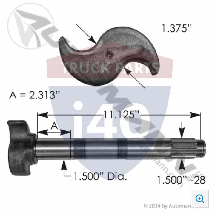 Automann 125.281104.01 Camshaft LH - Hendrickson