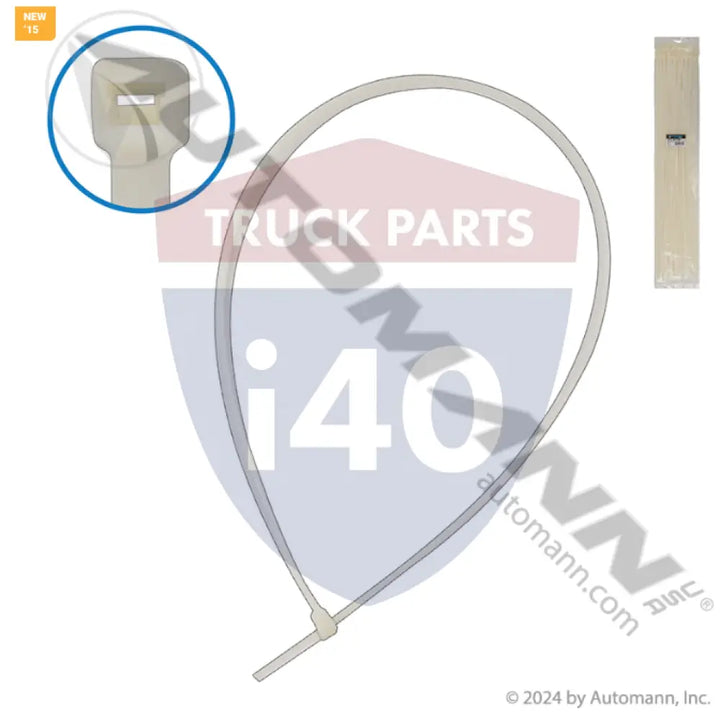 9338 Nylon Zip Ties 36in Length White For Tectran - Nylon Ties