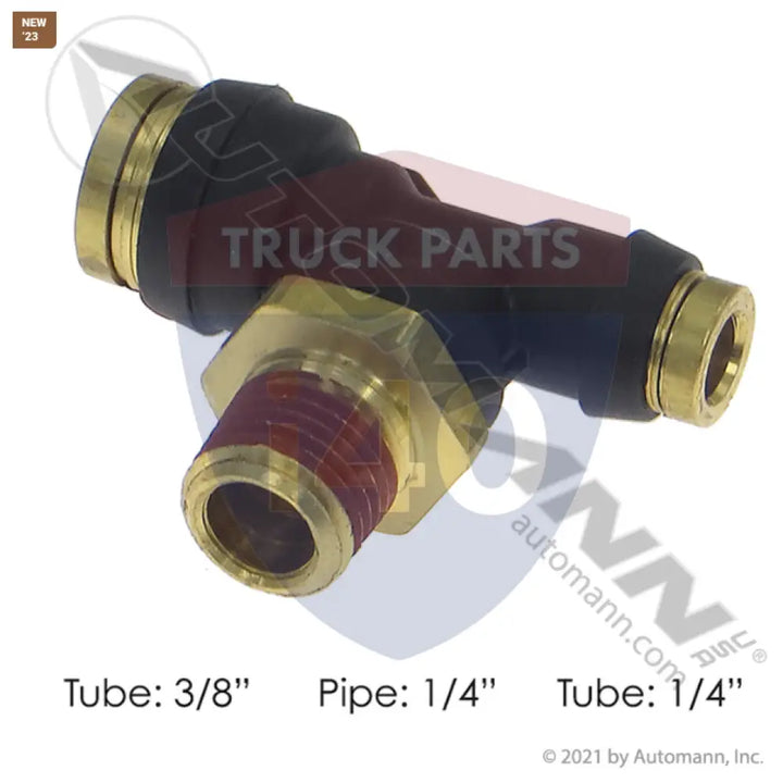 Automann 177.12C7246B PLC SWL Male Branch Tee 1/4x3/8x1/4in - Male Branch Tees-Composite