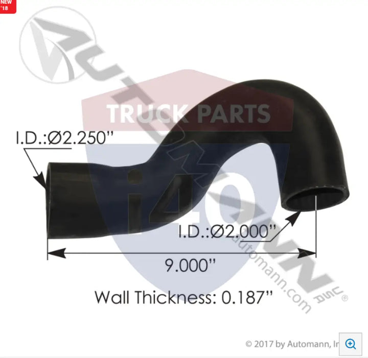 Automann 561.55829 Hose Radiator Inlet IHC - International