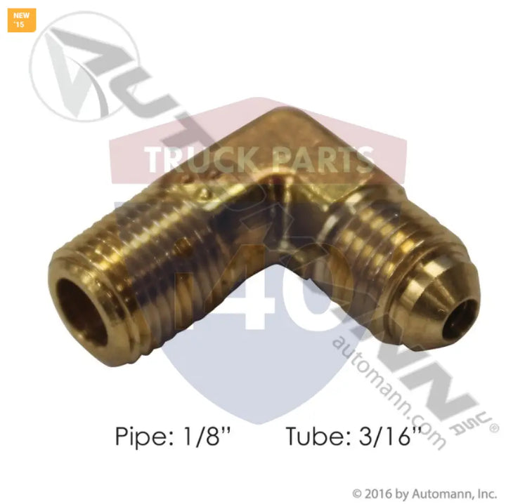 Automann 177.8493A Male Elbow 3/16in SAE 1/8in Pipe - Male 90° Elbows