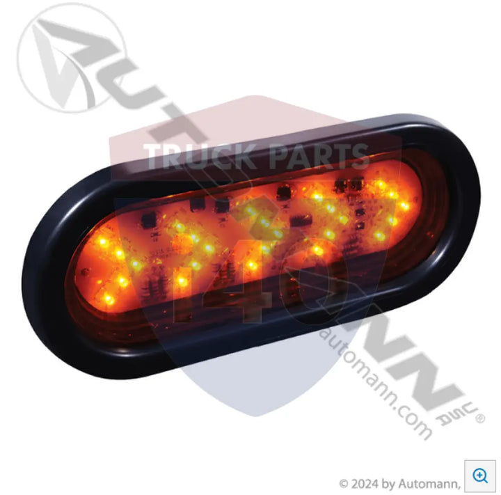 Automann 571.LD602A25-K Turn Signal Kit 6in SEQ LED Amber - Turn Signal Kit 6in SEQ LED Amber