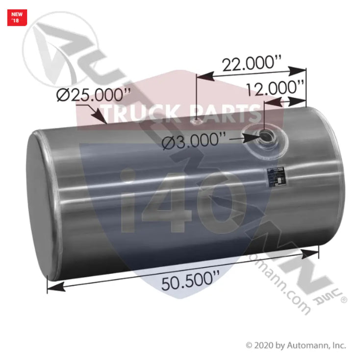 576.4610025RF Fuel Tank Round For Freightliner - Fuel Tank Round Freightliner
