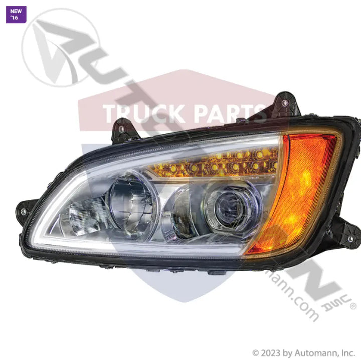 Automann 564.59049KZ Headlamp with Light Bar LH Kenworth - Headlamp with Light Bar LH Kenworth