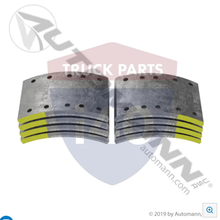 Automann 140.4719.121 Brake Lining 12K RP628C RSD - 12K Lbs GAWR