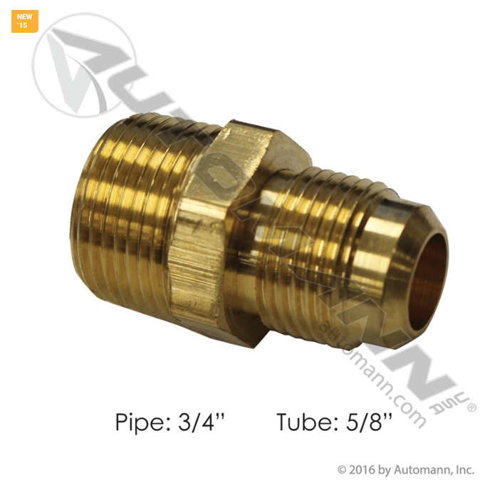 014212 Male Connector 5/8in SAE 3/4in Pipe For Velvac