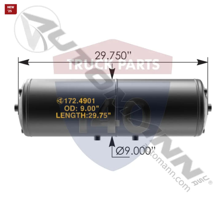 680-432-09-01 Air Tank For Freightliner - Freightliner