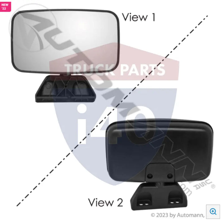Automann 563.75014 Over-the-Door Mirror Black Peterbilt - Over-the-Door Mirror Black Peterbilt