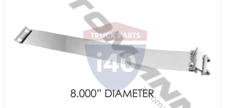 Automann 562.U3208SS Band Clamp Flat 8in S.Steel - Band Clamp Flat 8in S.Steel