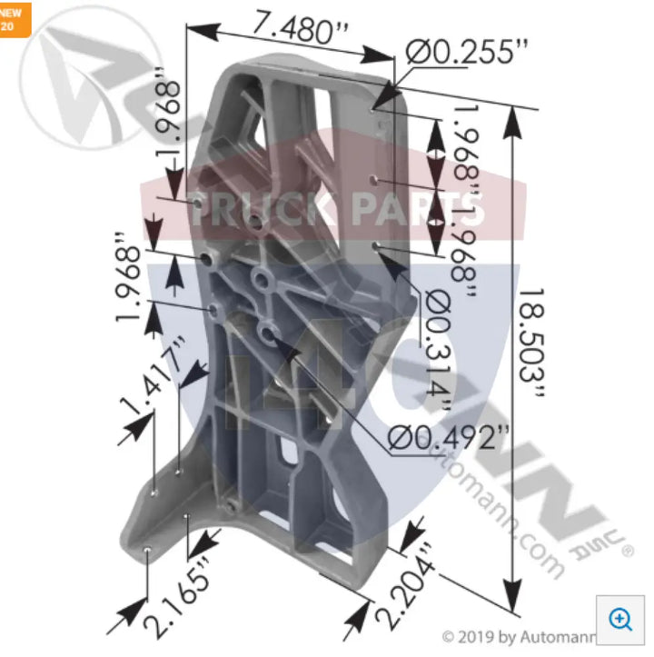 L856041R Corner Bracket RH For Peterbilt - Corner Bracket RH Peterbilt