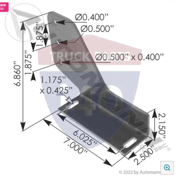M856190R Step Bracket RH For Peterbilt - Step Bracket RH Peterbilt