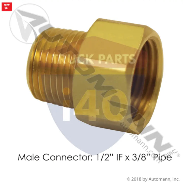202X8 Male Connector 1/2in IF 3/8in Pipe For Eaton - Male Connectors