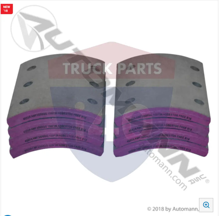 4592A Brake Lining Transit For FMSI - 26K Lb GAWR