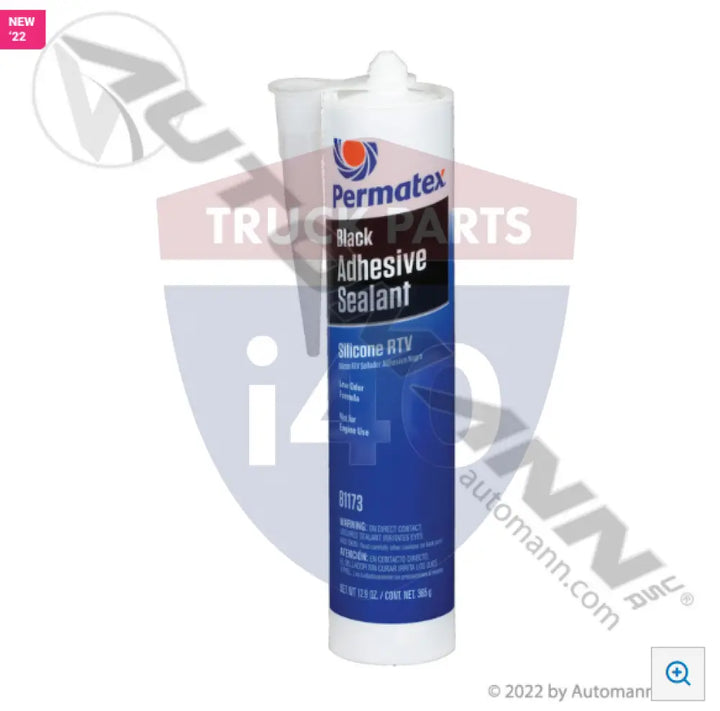 Permatex PRX81173 Black Silicone AdhesiveSealant 12.9oz - Adhesives