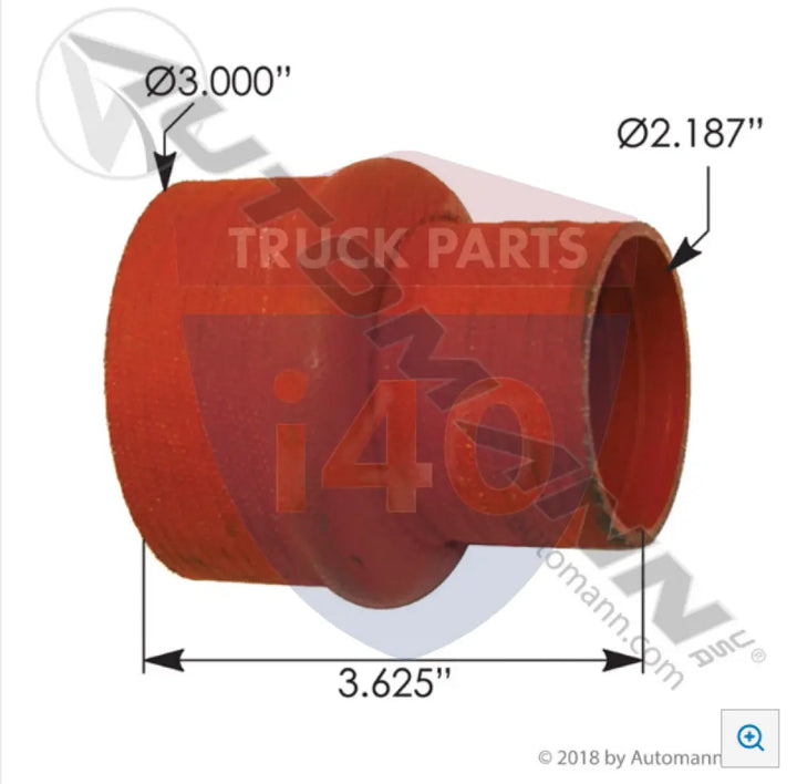Automann 561.143225 Coolant Hump Hose Reducer Hot Side - CAC Hose Reducers - Hot Side