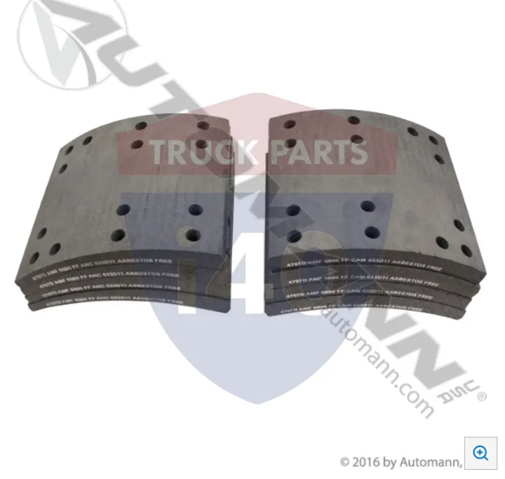 Automann 140.4707.60 Brake Lining - 20K Lb GAWR