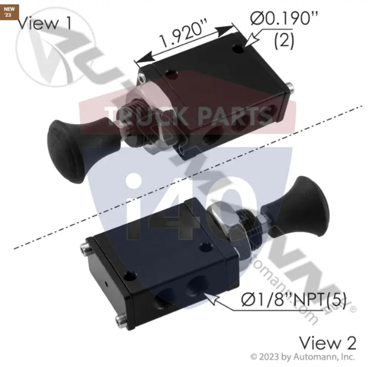 320187 Push Pull Valve 4 Way For Velvac - Air Pilot