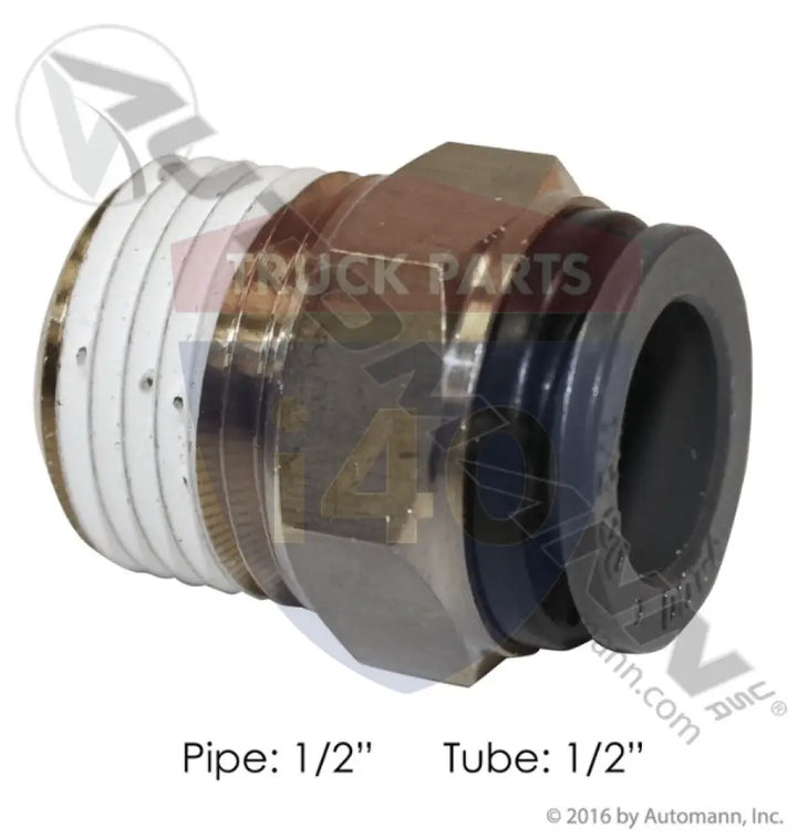 Automann 177.11688D PLC Male Connector 1/2 1/2in - Male Connectors-Composite