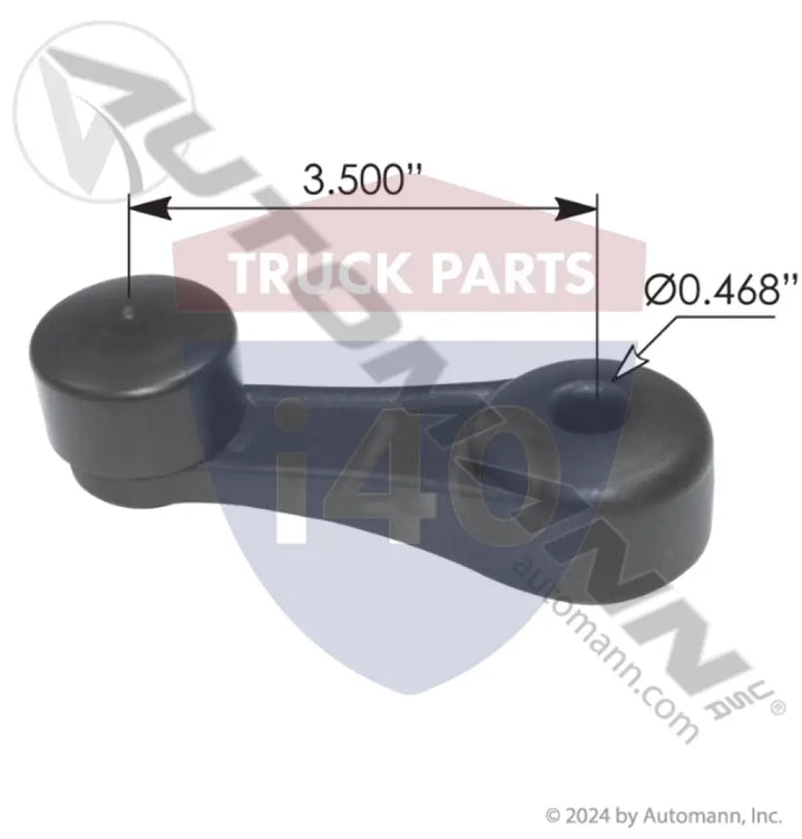 20-16677 Window Handle Black For Dynacraft - Window Handle Black Kenworth