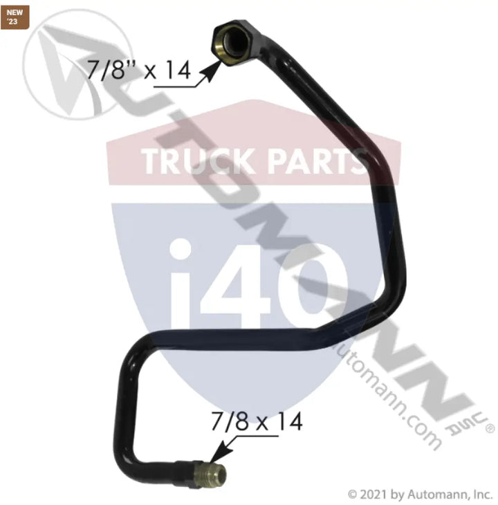 A1228486000 Compressor Discharge Tube For Freightliner - Discharge Hose-Bulk
