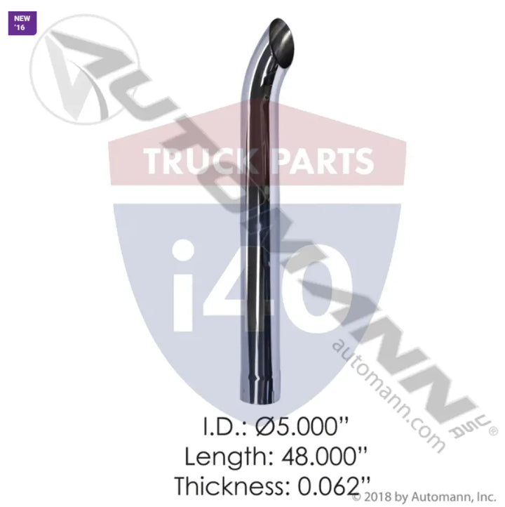 Automann 562.U5548C Chrome Stack 48in Length 5in Dia - Chrome Stack 48in Length 5in Dia
