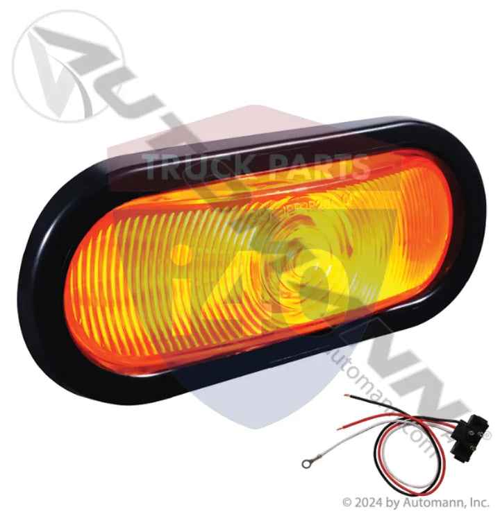 60083Y F/P/T Light Kit 6in Oval Amber For Trucklite - F/P/T Light Kit 6in Oval Amber