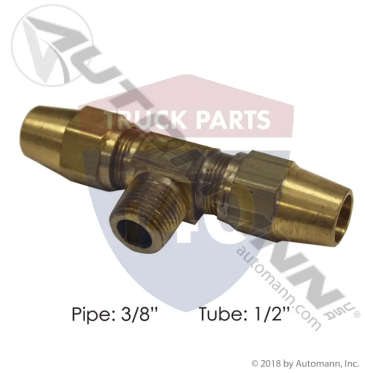1372X8 Male Branch Tee Copper 1/2INx3/8NPT For Eaton - Male Branch Tees