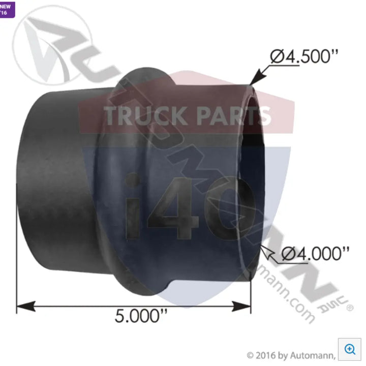 23002 Hump Hose Rubber 4in ID For Gates - Straight Hump