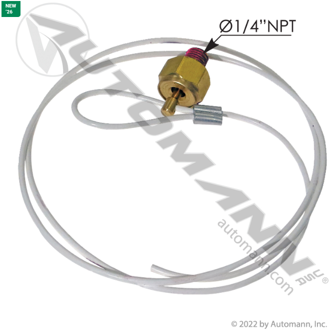032160 Drain Valve w/60in Unclinched Cable For Velvac